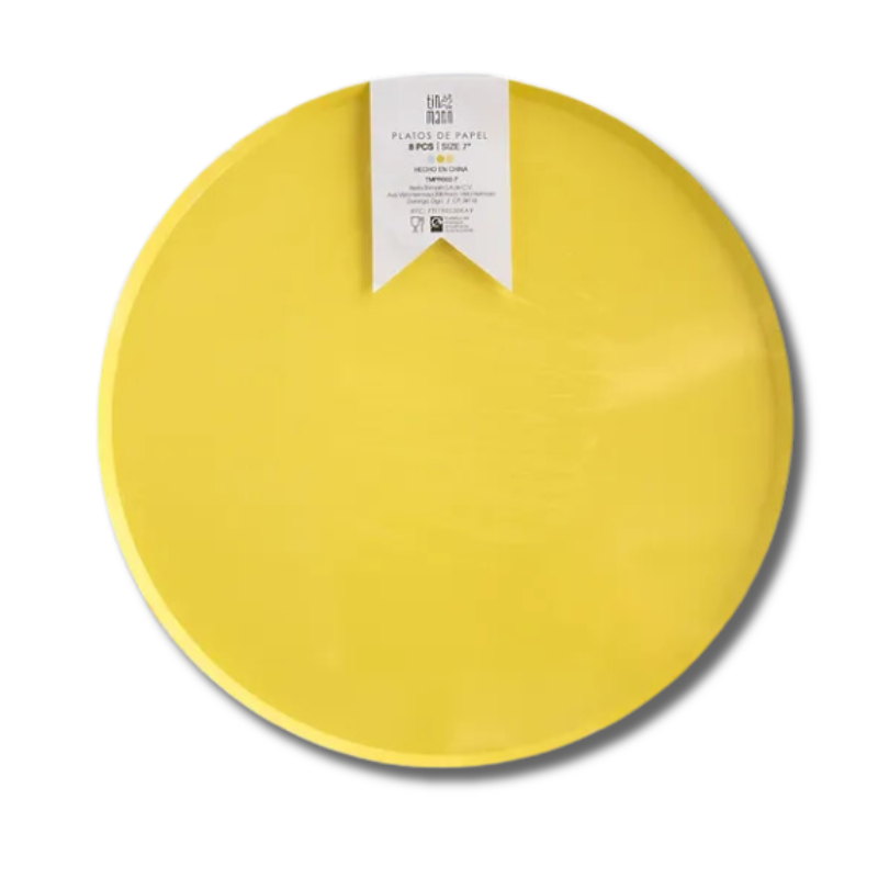 Plato Tin Marin 9" - Amarillo (8 platos)