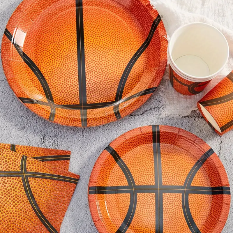 Plato Basquet Ball chico (12 platos)