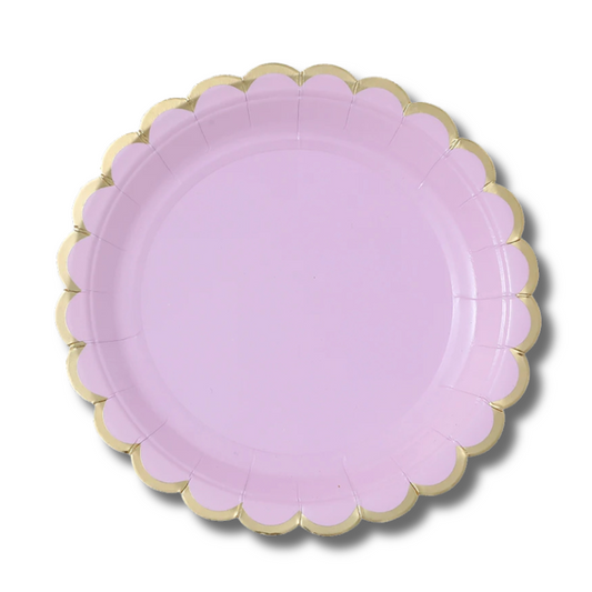 Plato Primavera color Lila grande (8 platos)