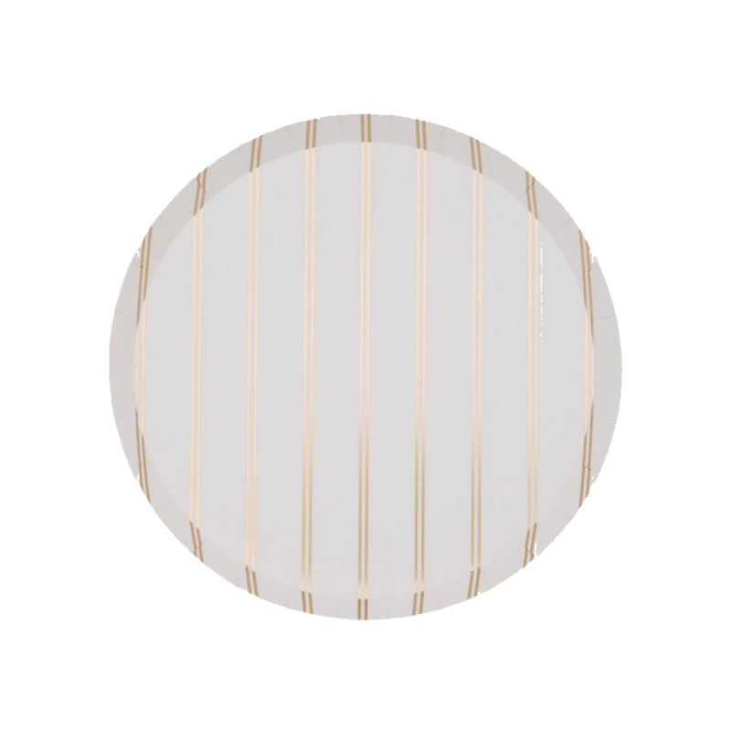 Plato Gold Stripe small (8 platos)