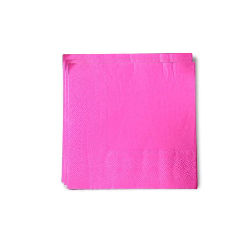 Servilleta de papel color Fuxia - Grande (20 pzas)