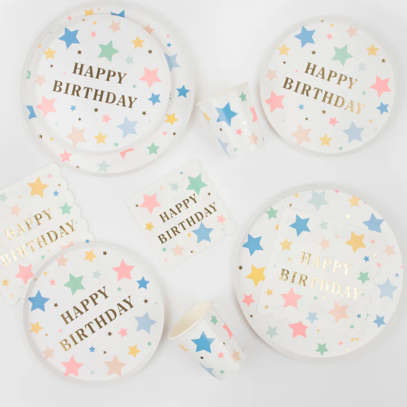 Servilletas Happy Birthday Stars - Grande (16 pzas)