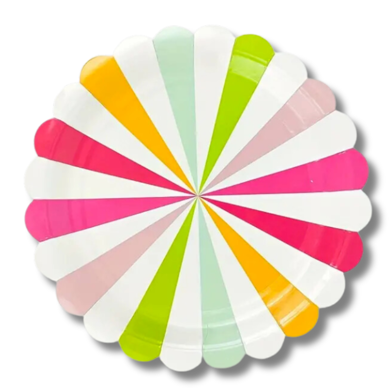 Plato Sweet Candy - colores (8 platos)