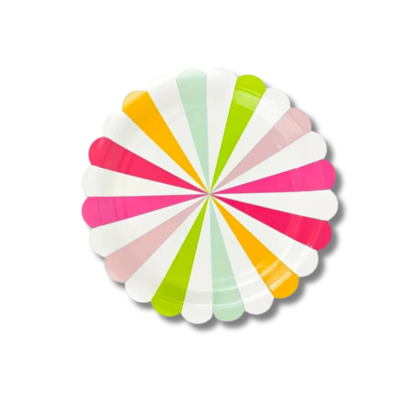 Plato Sweet candy -colores chico (8 platos)