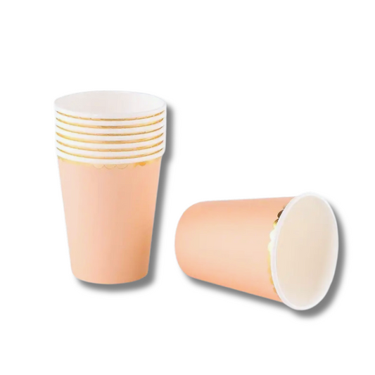 Vaso Pastel - coral (10 pzas)